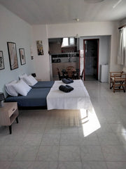 Simple, easy access, ground floor studio,with terrace in small yard garden, just Rhodes, Greece Nudeflower Groundfloor Seaside Studio w/wash mash Entire rental unit vacation rental 25029723