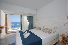 With a panoramic view of the Cretan Sea and the Venetian castle (Fortezza) and a Rethimnon, Greece Superior Studio With Sea View Private room in rental unit vacation rental 574974412251287573