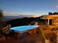 Located high above sea level with a breath-taking sunset view over the new port  Paris, France Sunset view in a renovated luxurious 3bed-3bath Cycladic home vacation rental 19085586