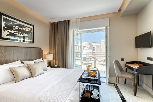 This exquisite fifth floor Grand Suites spans in 30 square meters  and features  Athens, Greece Athenian Foss - Grand Suite Room in boutique hotel vacation rental 36905271