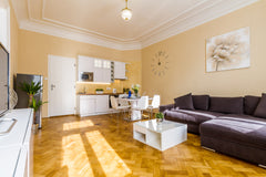 We are happy to host you in a unique modern 2 bedrooms apartment (up 7 people) l  Beautiful modern 2Bds in center - Petrin Tower Entire rental unit vacation rental 558379886078064873