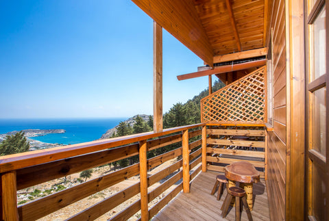 Costa Hilltop Apartments are situated on Tsambika Hill, on a natural landscape,  Greece Costa Sea view Wooden  Apartments Entire rental unit vacation rental 50912816