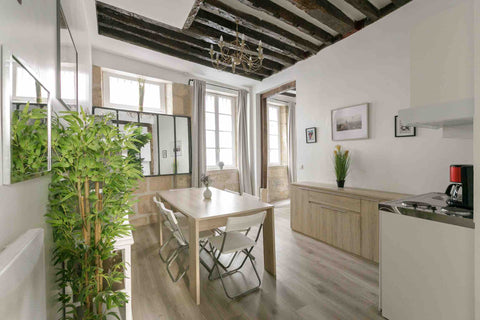 Appartement sur une petite rue très calme et sur une cour arborée,  sur 2 niveau Paris, France Au bord de Seine et de la Cathédrale Notre-Dame Entire rental unit vacation rental 18299036