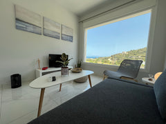 This is a beautiful brand new apartment in Kefalos overlooking the Kamari bay an Greece Lovely brand new 1-bedroom apartment in Kefalos Entire rental unit vacation rental 611527928296216990