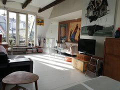 Lejligheden ligger øverst oppe, er utrolig lys og i 2 etager, helt centralt på V Copenhagen, Denmark 2 etager på toppen af Vesterbro - udsigt over byen Entire rental unit vacation rental 47147316