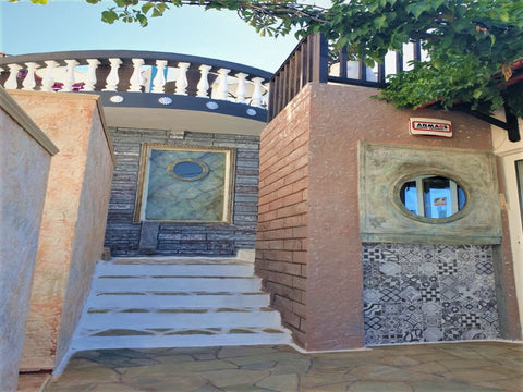 Art deco 2 room apartment and a studio with private entrances and verandas in ju Heraklion, Greece Bungalow Sea View  for up to 7 people Entire serviced apartment vacation rental 24725717