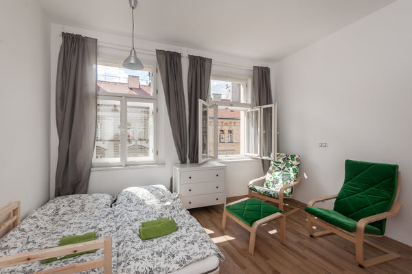 Enjoy atmospheric part of Prague Žižkov in street Koněvova full of bars, shops,  Prague, Czechia LOVELY Prague apartment on the hill & aircondition Entire rental unit vacation rental 16238720