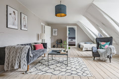 Pops of pink and floral patterns elevate the chic decor of this home which is ba Copenhagen, Denmark Explore Copenhagen from a Central Home Entire loft vacation rental 24570584