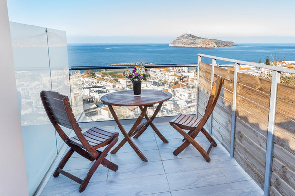 Our beautiful maisonette “ Platania’s Paradise” built on the hill that overlooks  Platania's Paradise Entire home vacation rental 45005283