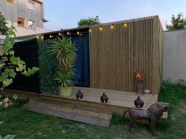 Guest house de 20 mètres carrés en fond de propriété avec entrée indépendante.<b Floirac, France CONTAINER AMÉNAGÉ en Studio coquet Entire guesthouse vacation rental 41060749