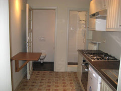 The apt. of about 26 m2 is divided in 3 rooms. You enter first the kitchen with  Antwerp, Belgium Small apartment in Antwerp center Entire rental unit vacation rental 19062948