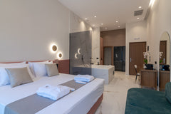 Omma Suites is a complex of 5 beautiful suites ideally located on the beach prom Rethimnon, Greece Omma 5-Old Town view Suite for 2,Jacuzzi,Rethymno Room in aparthotel vacation rental 658426861537350792