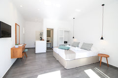 New in 2019, modern, light design, bohemian, stylish furnishings, exuberant beds Mikonos, Greece Abelos Mykonos NEW Boutique Room Room in boutique hotel vacation rental 31638819