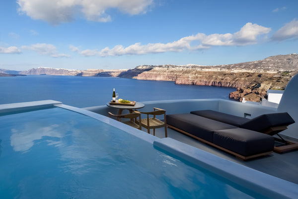 The Premium Spa suite offering uninterrupted views of the Volcano, Caldera and t  Premium spa suite with outdoor heated  plunge pool Room in boutique hotel vacation rental 35666458
