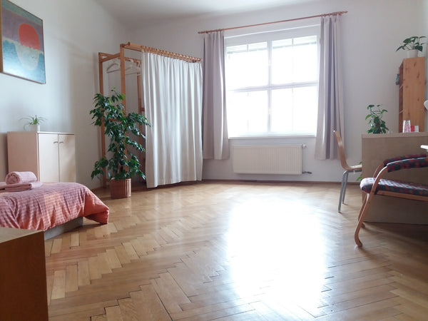 Light and spacious room, with beautiful view. Very close to city center and rive Prague, Czechia Light and spacious room Private room in condo vacation rental 20566875