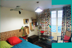 Close to Montparnasse an apartment in the back of a workshop of ceramics. Origin Paris, France Logement d'artiste Entire rental unit vacation rental 10631901