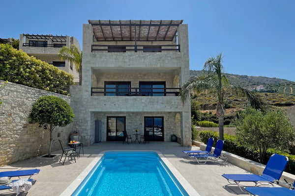 Villa Pantheon is an elegant villa located in Agia Pelagia, with breathtaking vi Heraklion, Greece Luxury Villa Pantheon with private pool Entire home vacation rental 41544683
