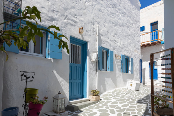 The 40 m2 recently renovated flat is on the ground floor of a traditional Kimoli Pireas, Greece Kimolian cosy home by camara Entire condo vacation rental 41185857