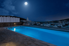 PRIVATE JACUZZI<br />Nestled on a hilltop in the popular area of Ornos, with vie  Near Ornos Beach & Mykonos Town w Private Hot Tub Entire rental unit vacation rental 25449596