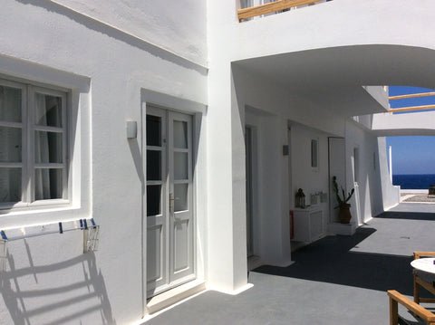 Almyra  faces the coast of Baxedes, Aegean Sea. There is a large sun-deck with s Oia, Greece Almyra Standard Suite Entire rental unit vacation rental 32382414