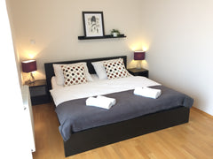 Our comfortable apartment is situated in a quiet residential area, easy to acces  New apartment, great location+parking Entire rental unit vacation rental 16425737
