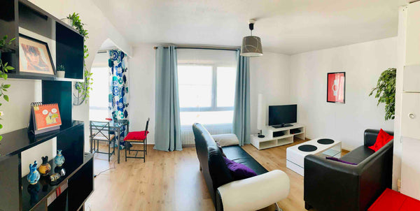 Appartement 2 chambres, 5 couchages, salle de bain et wc indépendant tout équipé  T3  à 10mn Gare Part Dieu Lyon (bail mobilité) Entire rental unit vacation rental 42406671