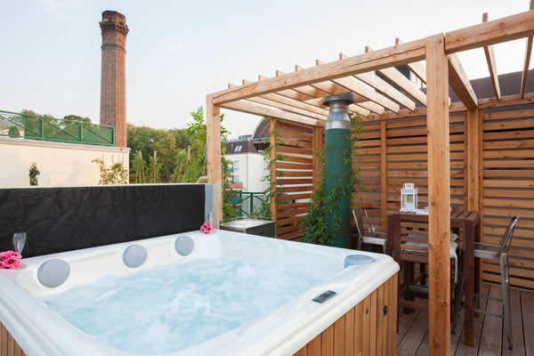 A luxurious penthouse with unique private hot tub located on large rooftop with  Prague, Czechia Romantic STUDIO with JACUZZI Entire loft vacation rental 6081231