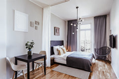 This charming loft studio offers a place for a perfect holiday in Prague. The bi  Serviced Apartment with Balcony Entire serviced apartment vacation rental 53617596