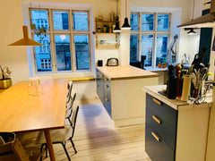 Open and bright apartment with large dining space, a cosy living room and a bed  Copenhagen, Denmark Charming home at lovely Østerbro Entire condo vacation rental 52578833