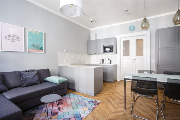 Newly reconstructed design apartment in 19th century building offers pleasant an Hlavní město Praha, Czechia Downtown Residence 21 Entire rental unit vacation rental 40599353