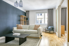 Show up and start living from day one in Vienna with this bright one-bedroom Blu Vienna, Austria Innere Stadt 1BR w/ Elevator, steps from Opera Entire rental unit vacation rental 50931800