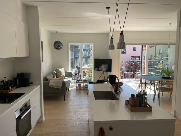 Rummelig og stilfuld bolig på Nordhavn med kort til vandet, hvor der er gode mul Copenhagen, Denmark Ny lejlighed på Nordhavn med gratis parkering Entire condo vacation rental 680837936465956690