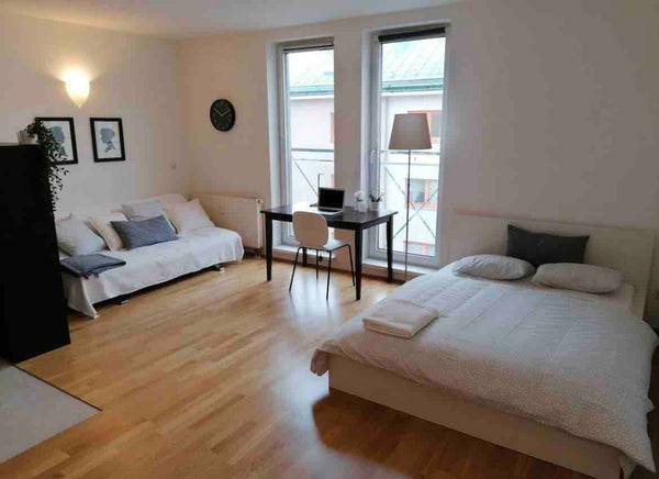 Reinigungsfirma & Hotelbettwäsche!<br />Ein geräumiges Studio mit einem Doppelbe Vienna, Austria cozy apartment for a perfect stay Entire rental unit vacation rental 53374399