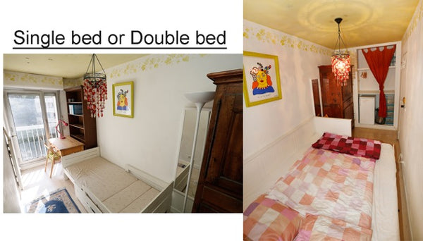 Paris, 5mn by walking to the canal, 3 mn from métro Crimée, 20 mn to Louvre, 40  Paris, France Paris, charming room above garden Private room in rental unit vacation rental 7226014