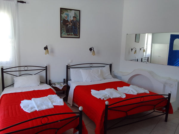 Our studio with private balcony is in Chora village of Amorgos, and combines the  Politimi Studios - Triple room, windmills view Room in hotel vacation rental 51313453