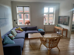 Lækker lys lejlighed i to etager på 4 og 5 etage (ingen elevator) med altan,  in  Lækker lys lejlighed i to etager med altan Entire rental unit vacation rental 31524304
