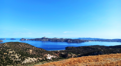 Spectacular views from carefully restored old farmhouse in the Rivari Estate , a Greece Farm house at the Rivari Estate (sleeps 8+) Cycladic home vacation rental 10470186