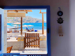 Small traditional cycladic house with a big terrace  directly by the beach for r Munich, Germany Aegean  sunsets Cycladic home vacation rental 28540276