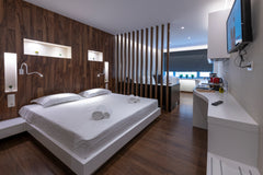 The suite has been decorated in neutral tones with Coco-MAT fine bed linens, and Nea Ionia, Greece Infinity Premium Suite in Athens Entire rental unit vacation rental 40357390