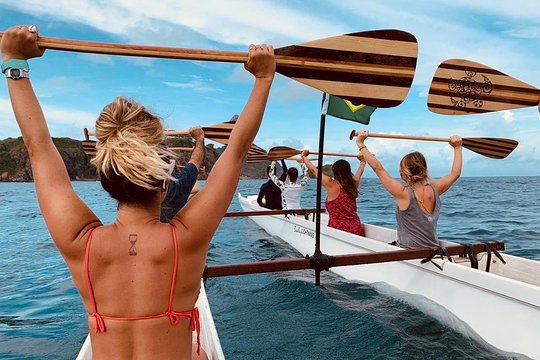 Hawaiian Canoe in Fernando de Noronha  Private Tours and Travel Guide America Noronha CITY Fernando de Noronha Destination Tour