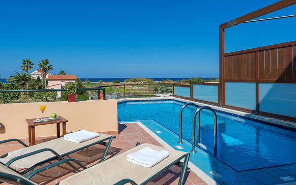 Corali Villa with attic is a 2- bedroom villa of a seaside small group of four l Chania, Greece Corali Villa, 2 BD, attic, private pool Entire villa vacation rental 34135072