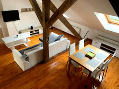Explore Prague from a cozy and spacious rooftop two-floor studio with newly reco Prague, Czechia Cozy modern two-floor central rooftop studio Entire rental unit vacation rental 44388233