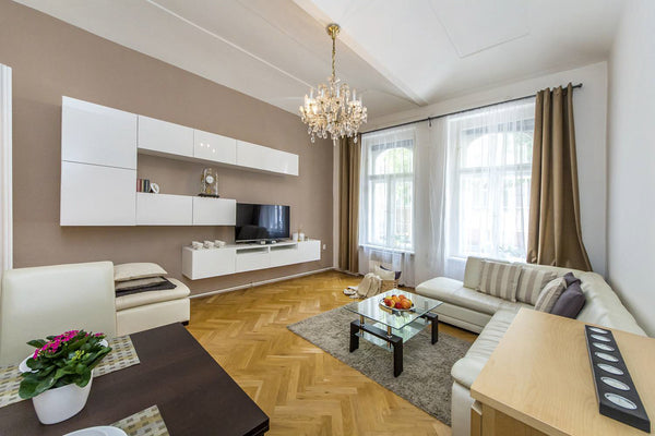 Útulný byt 2+KK na Vinohradech Praha 2. Byt nově zařízený - na podlahách parkty, Czechia Cozy newly furnished quiet apartment in Prague 2 Entire guest suite vacation rental 19106320