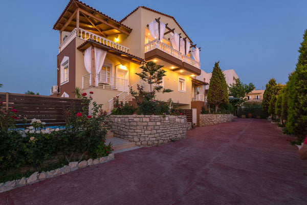 The villa is set right next to its identical one, with each of them featuring it Chania, Greece Tranquil Villa in seaside village Entire villa vacation rental 18418333