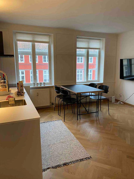The apartment is 41m2 and completely renovated, with bright/secluded ambience. < Aarhus, Denmark Renovated apartment, centrally located Entire condo vacation rental 52437407