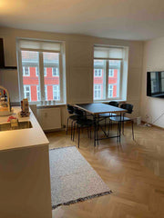The apartment is 41m2 and completely renovated, with bright/secluded ambience. < Aarhus, Denmark Renovated apartment, centrally located Entire condo vacation rental 52437407