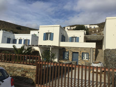 New house, 3 min. walk to beach,  beautiful sea view each window, two yards, bus  Welcome Resort New House,  Tinos Entire townhouse vacation rental 11854574