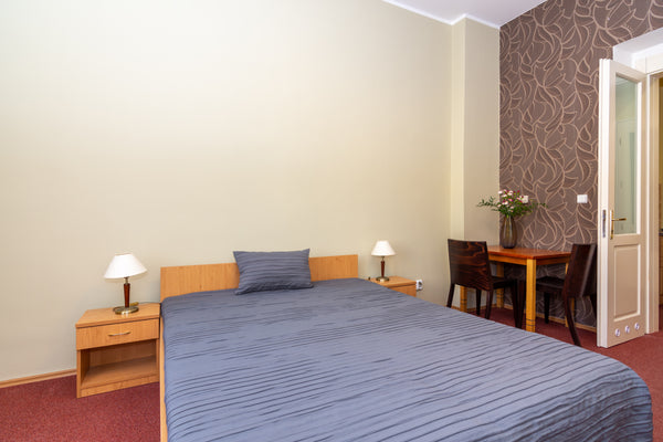 Spacious double room on the third floor of a building with a lift. The house is  Prague, Czechia Spacious double room apartment in the city center Entire serviced apartment vacation rental 579436650973948142