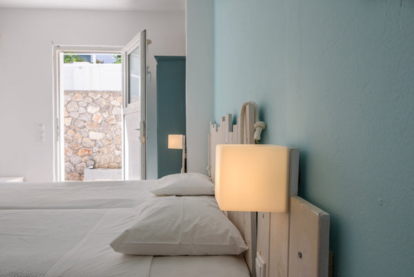 The Economy room do not offer any view or window, there are on the ground or bas Kamari, Greece Economy Double Room with Breakfast Room in bed and breakfast vacation rental 15995770