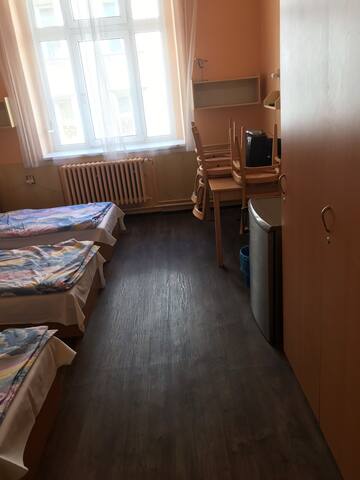 I offer a cheap accommodation in the centre of Prague. The tram is 100metres and Prague, Czechia Private room for 3 people near Vyšehrad Private room in guesthouse vacation rental 43664918